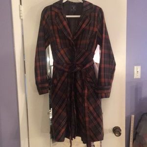 Forever 21 Plaid Coat